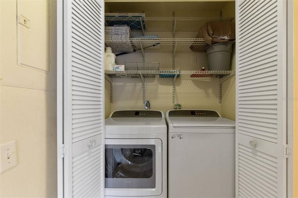 Laundry Closet near Front Bedroom & Bath