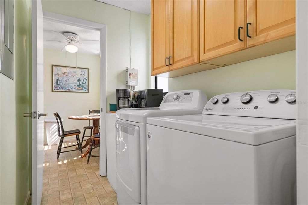 Washer and dryer inside the condo unit