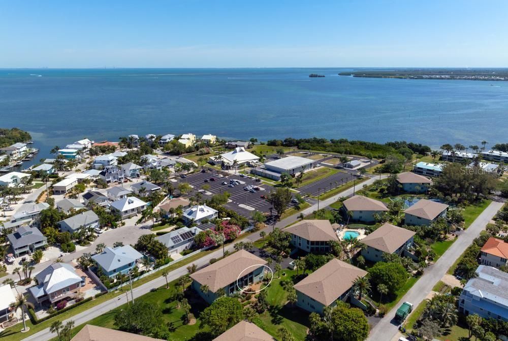 Aerial views north east to the intracoastal bay waters