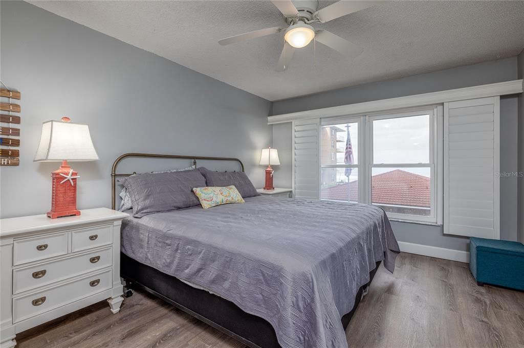 large bedroom with two closets