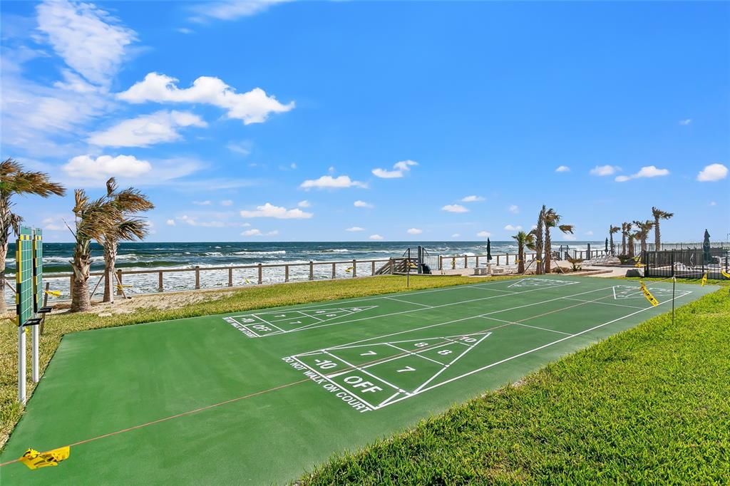 brand new shuffleboard courts!