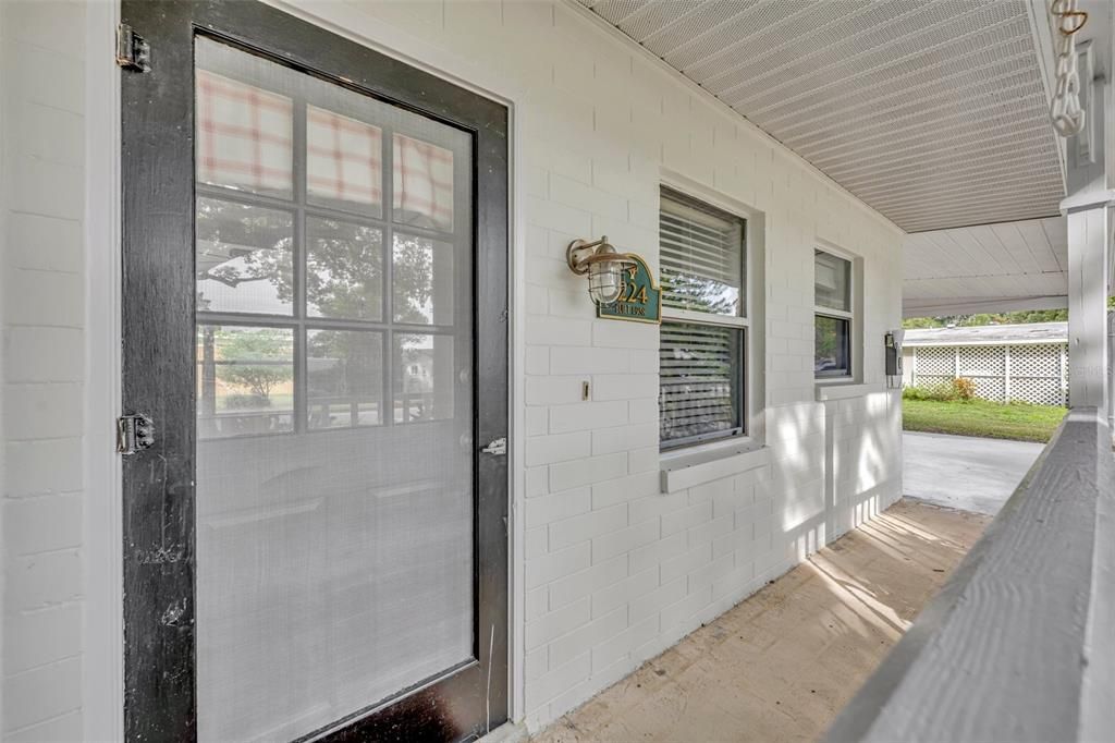 Charming front porch