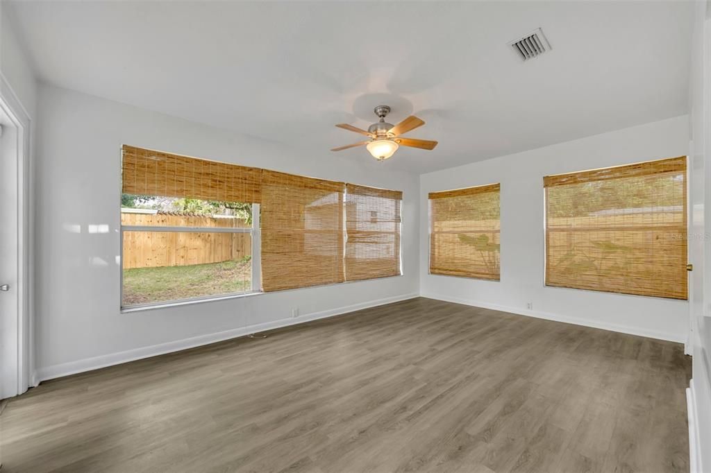 Florida Room which has access to the backyard and laundry room