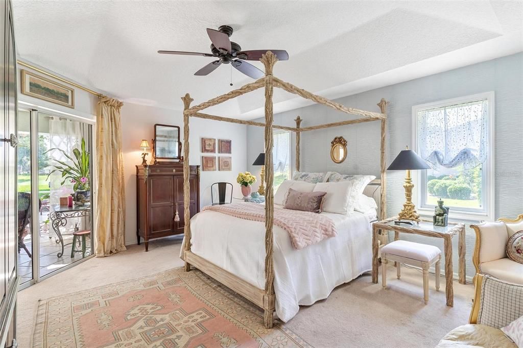 Primary Bedroom with Tray Ceiling