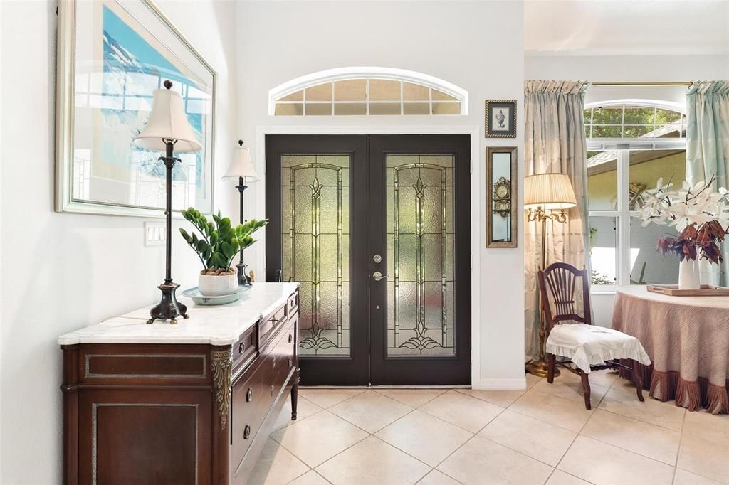 Interior Entry with Beveled Glass Door