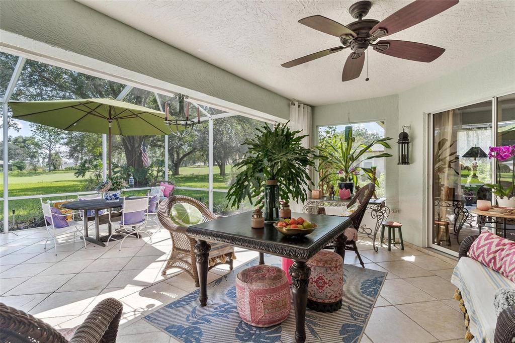 Lanai Overlooking Backyard