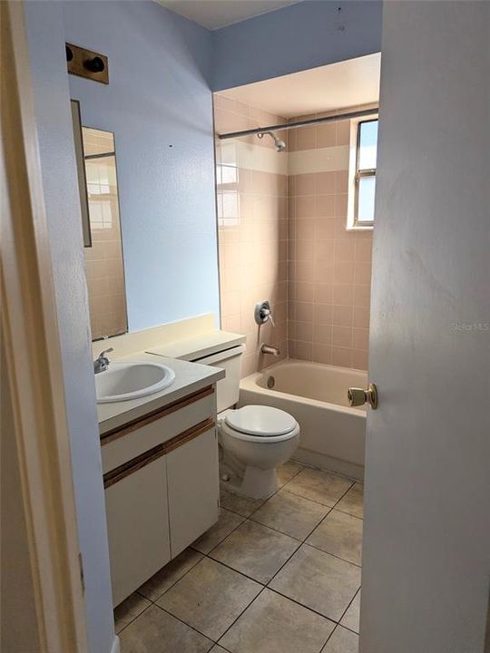 main bathroom near kitchen