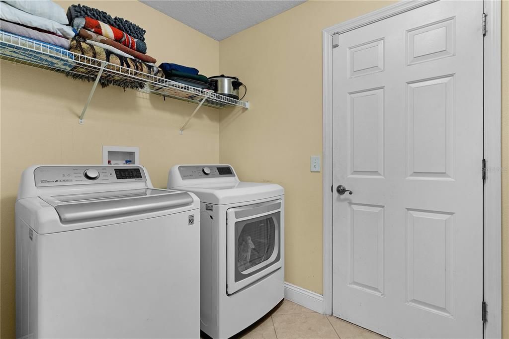 Laundry Room to garage