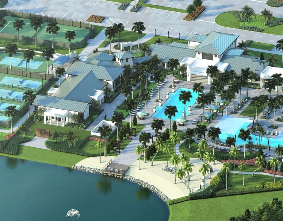 Rendering of Aerial Overview of Amenities