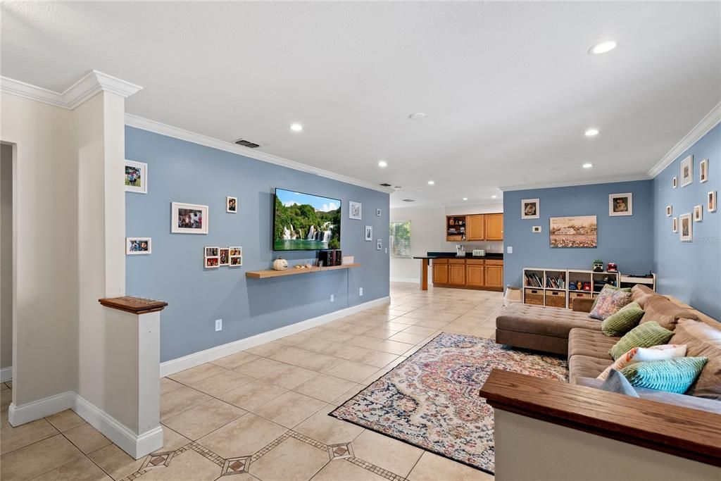 Expansive Family Room!