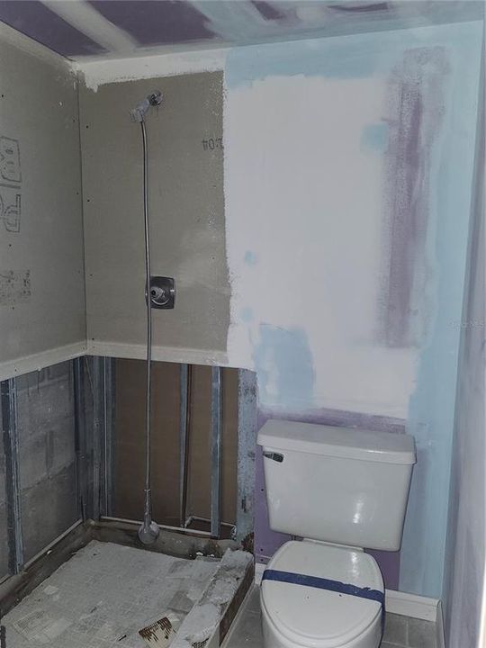 Primary bathroom with walk in shower