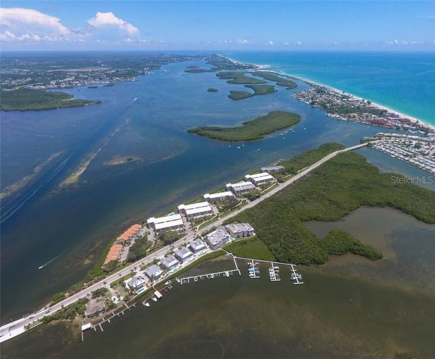 Aerial view of Sandpiper Key