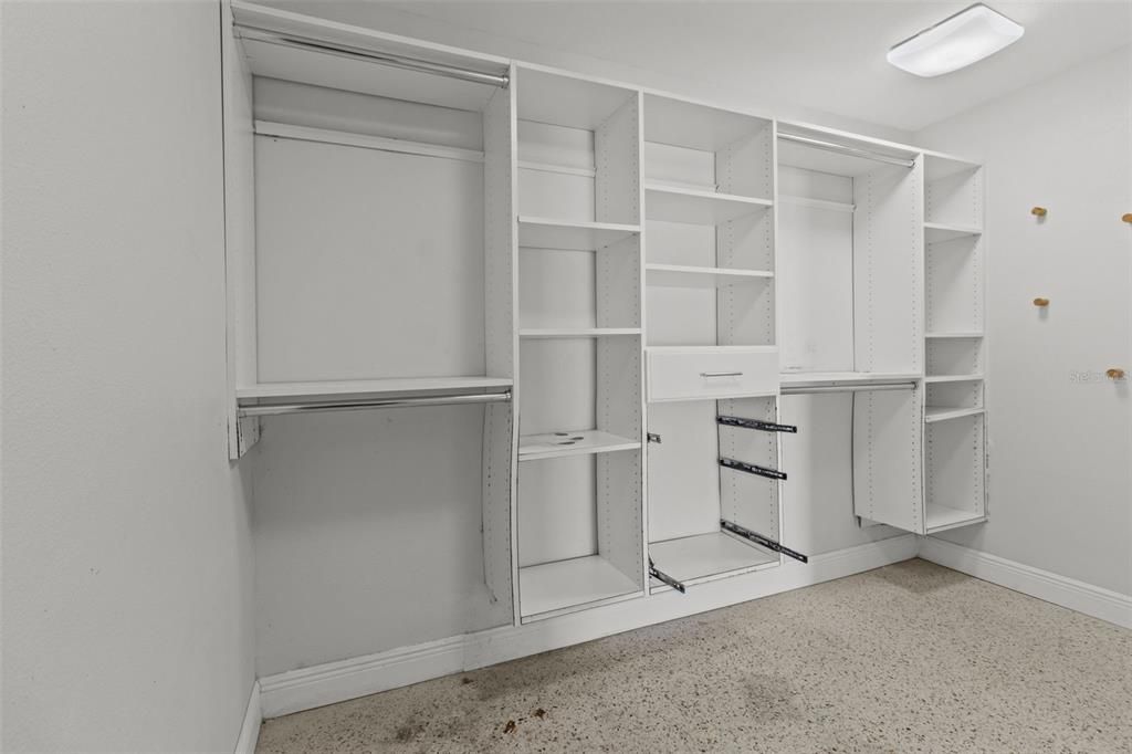 Master walk-in closet