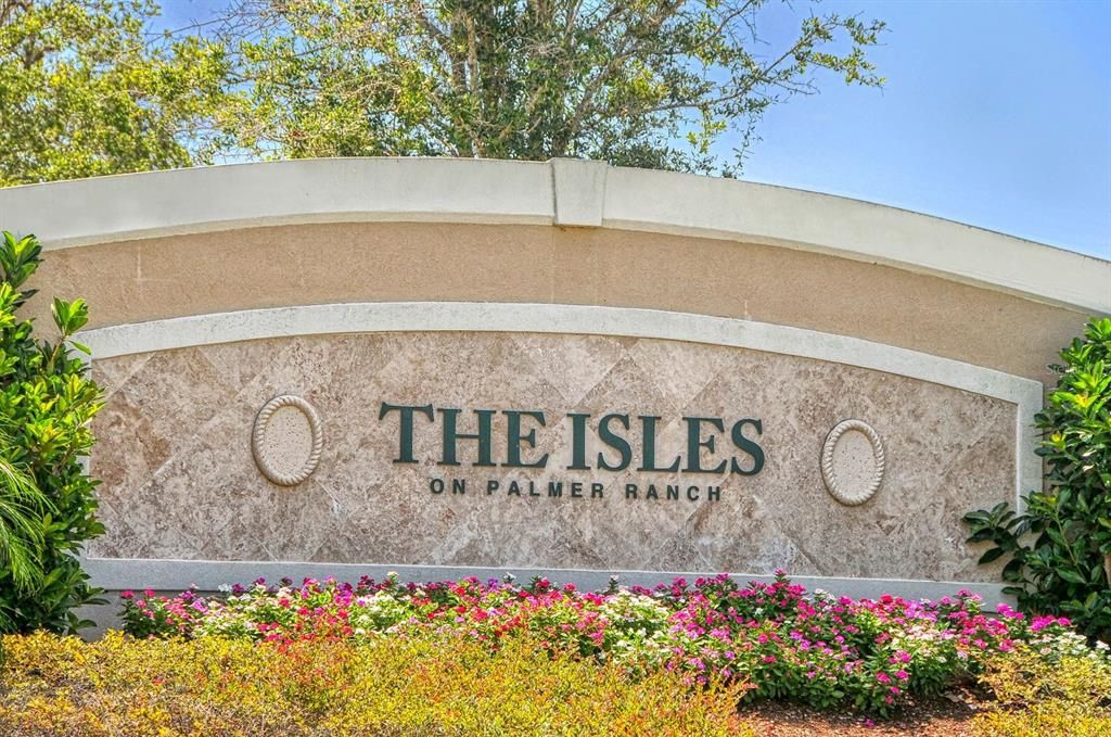 Entrance Sign to The Isles on Palmer Ranch