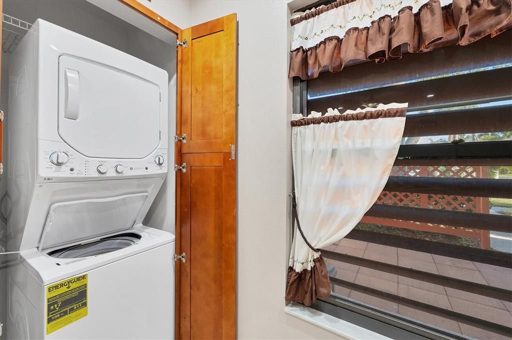 Laundry Closet in Kitchne