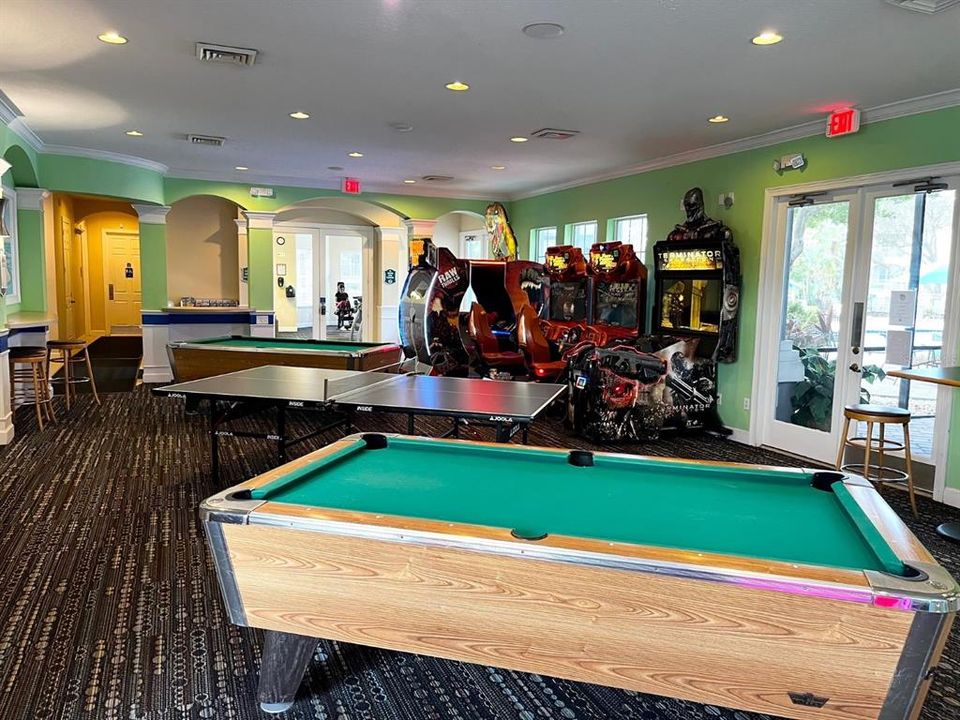 Clubhouse game room