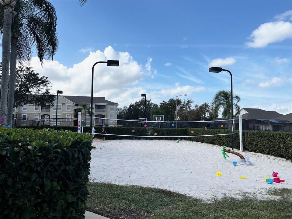 Beach volleyball court