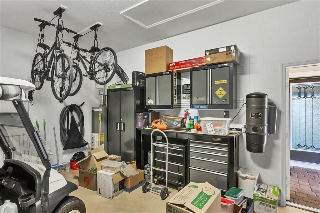 Craftsman storage & bikes - included!