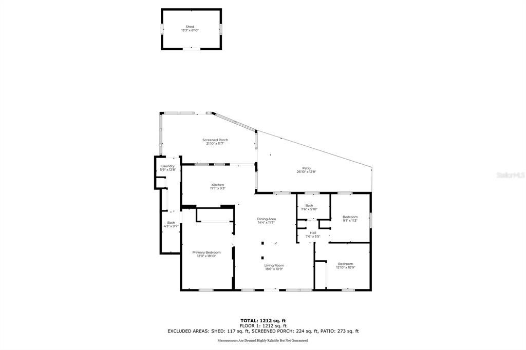 Activo con contrato: $264,998 (3 camas, 2 baños, 1212 Pies cuadrados)