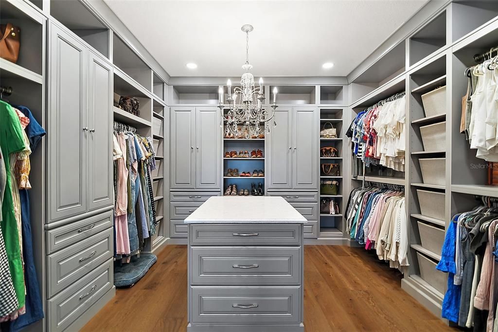 Primary Luxury Walk In Closet