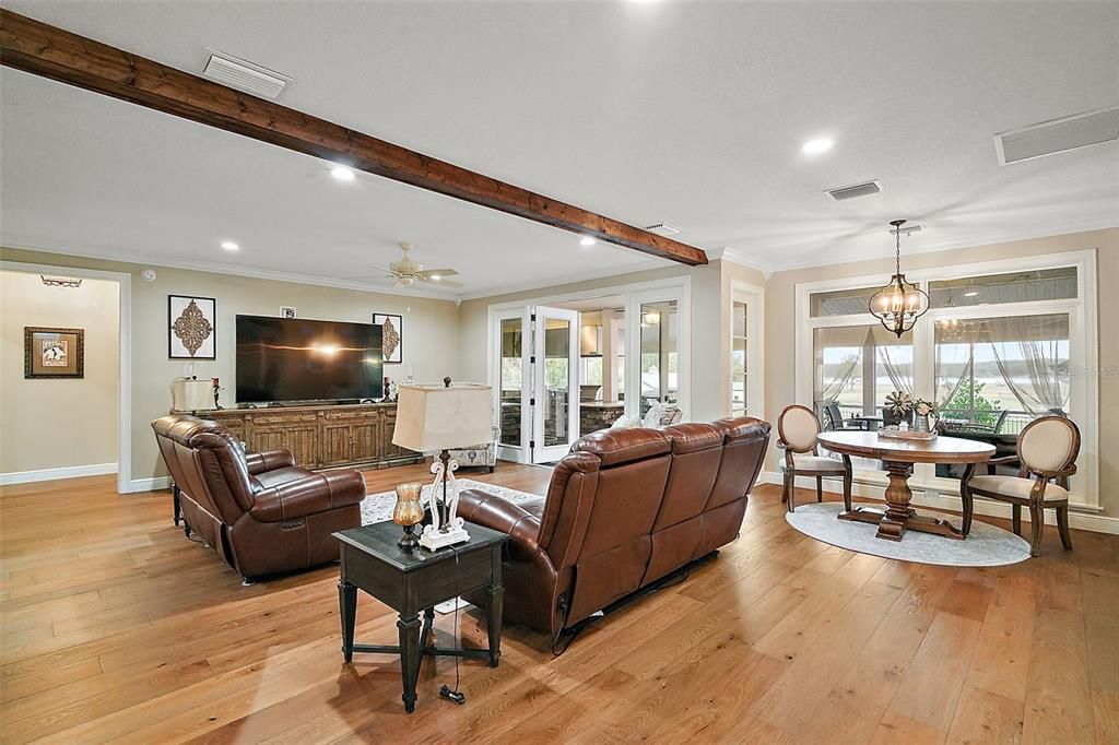 Living Room from Kitchen/Powder Bath