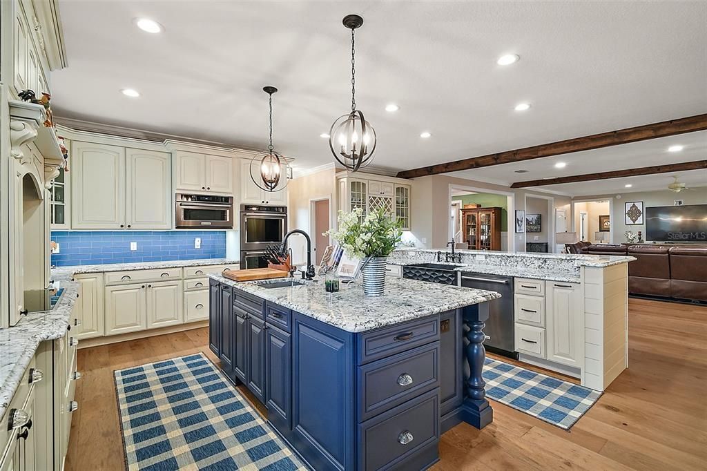 Kitchen from side entry door