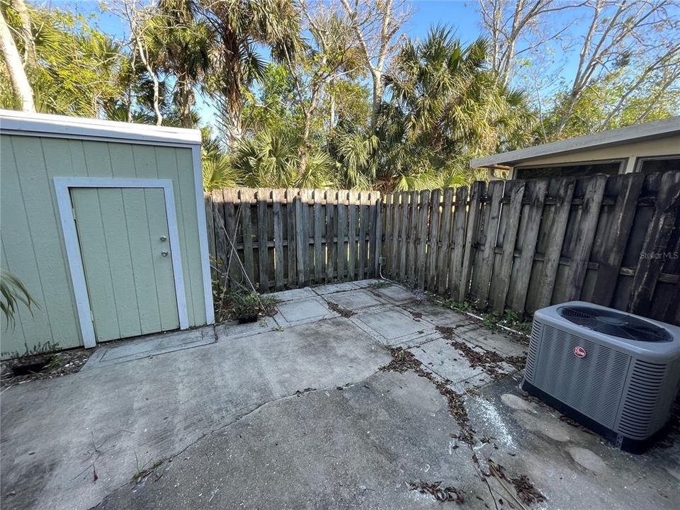 Fenced Patio Area