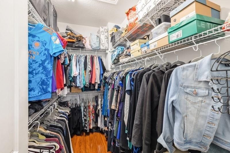 Walk-in Closet in Primary Bathroom