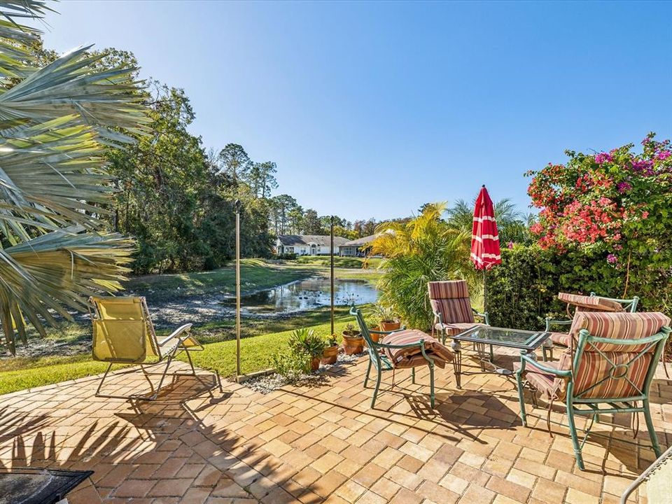 Custom extended private garden patio