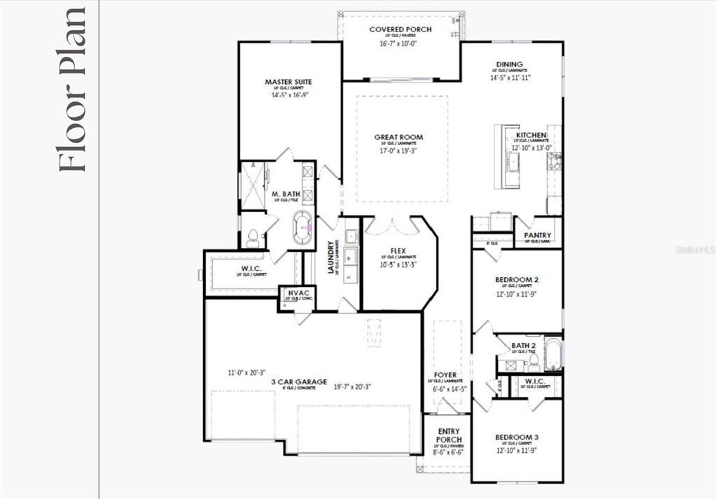 合同活跃: $623,900 (3 贝兹, 2 浴室, 2221 平方英尺)