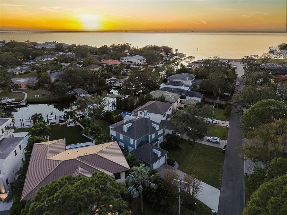 Enjoy evenings from the second-story dock looking down the canal at the sunset over Tampa Bay with a warm breeze washing over you.