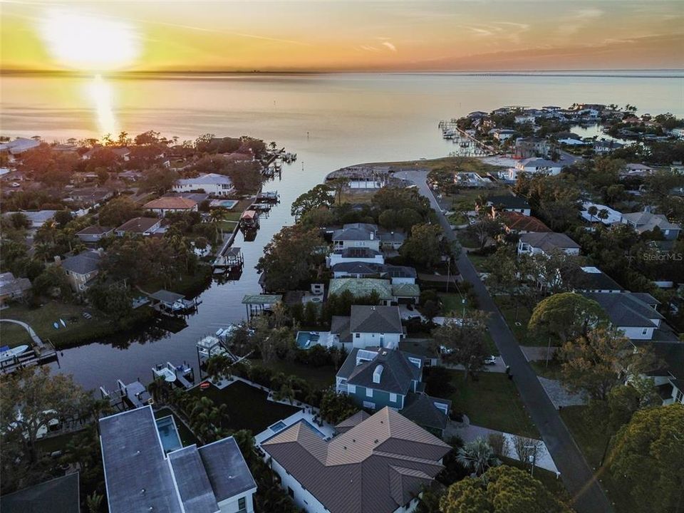 Fabulous sunsets can be seen from the property