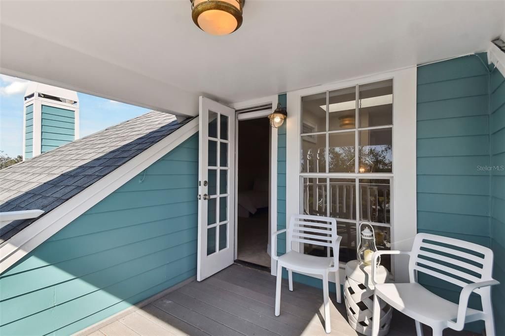 Crow's Nest-style balcony from third floor bedroom