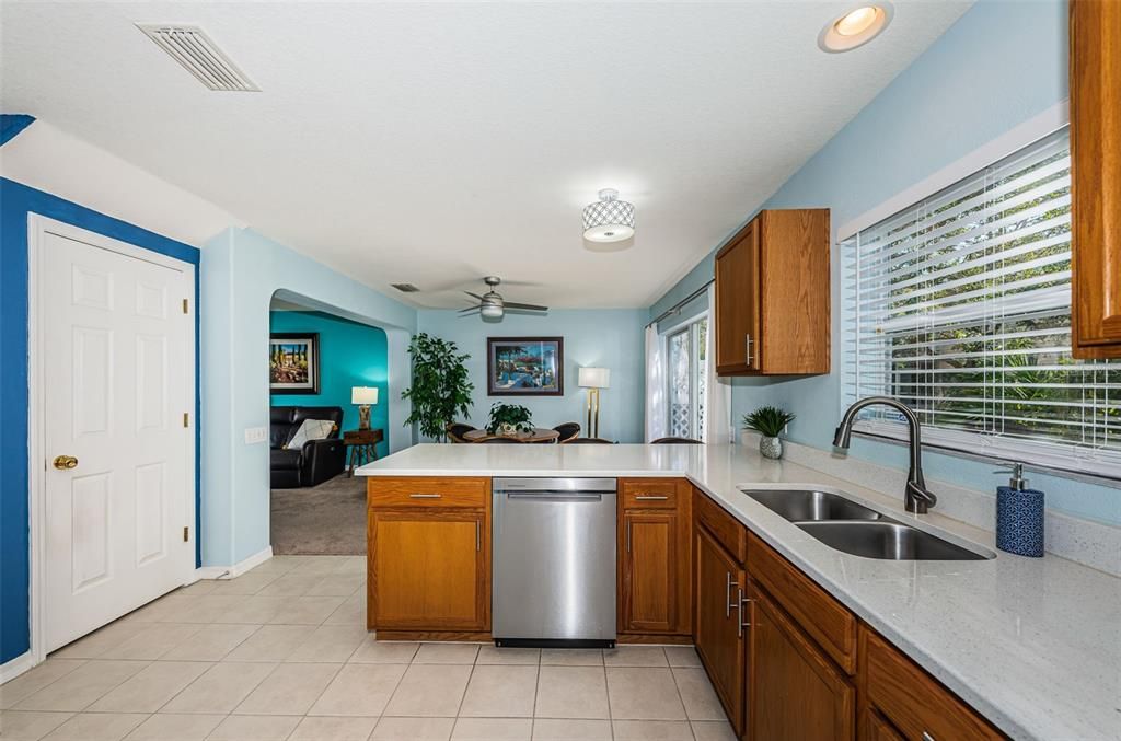 Kitchen/door to garage