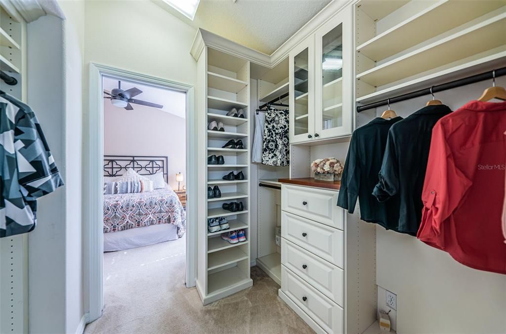 Primary walk-in California Closets