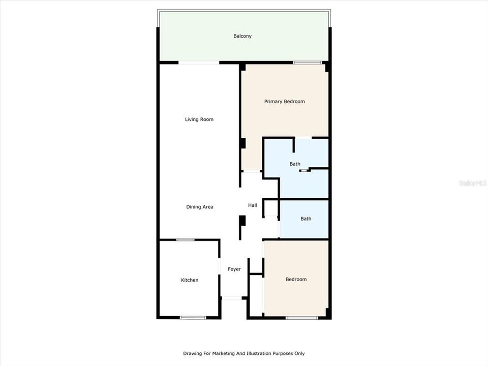 For Sale: $330,000 (2 beds, 2 baths, 1136 Square Feet)