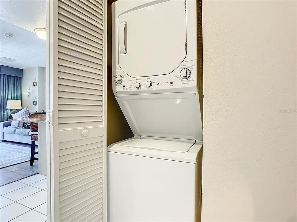 inside unit laundry with 3 yr old washer and dryer