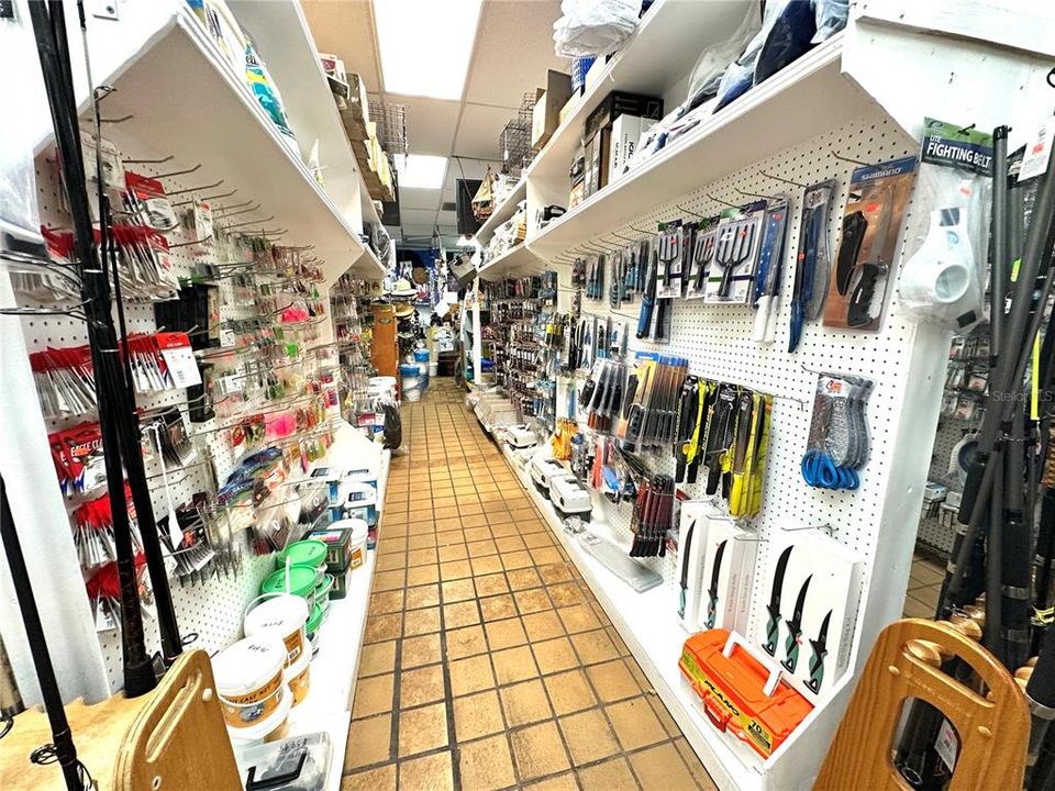 Inside- All merchandise, tanks, and equipment shown in the photos are included