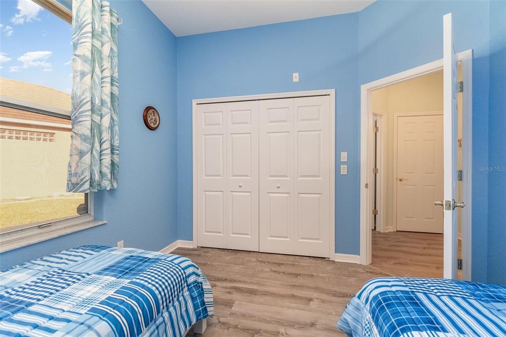 Guest Bedroom 2 showing the double closet