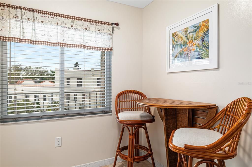 Additional seating in the kitchen