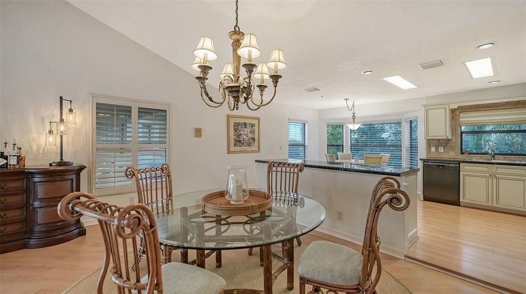 The Dining Area Open to the Kitchen