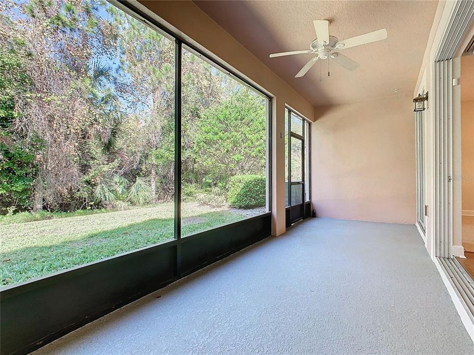 The lanai is a very peaceful place to relax while enjoying a cup of coffee and getting caught up on the news to start your day.