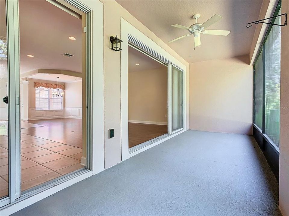 Looking at the lanai and the main living area.