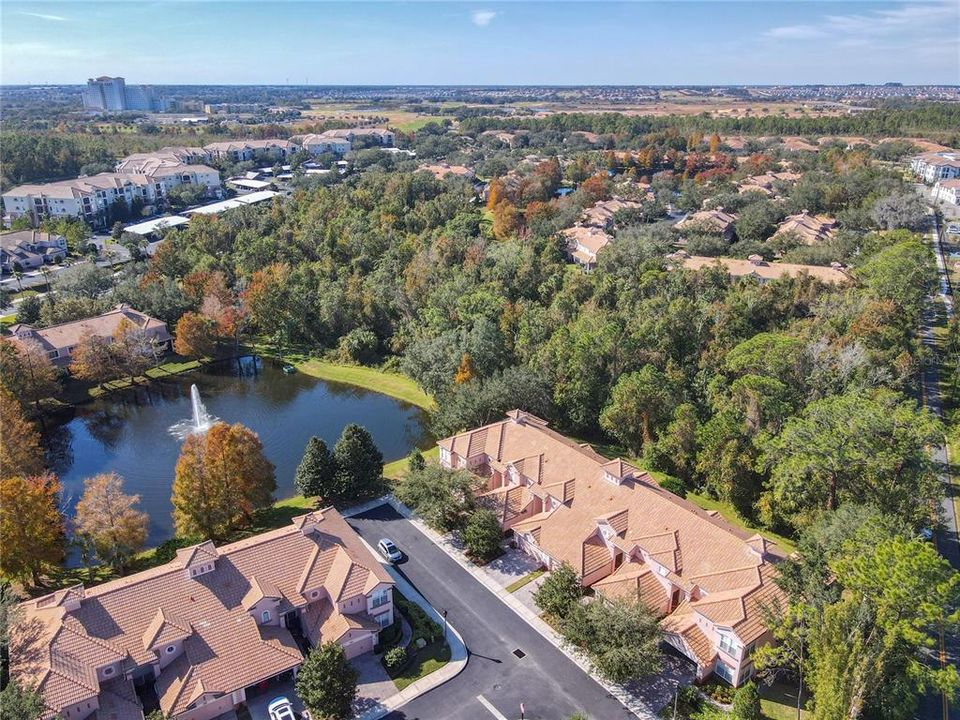 An aerial view showing the Omni Hotel in ChampionsGate.