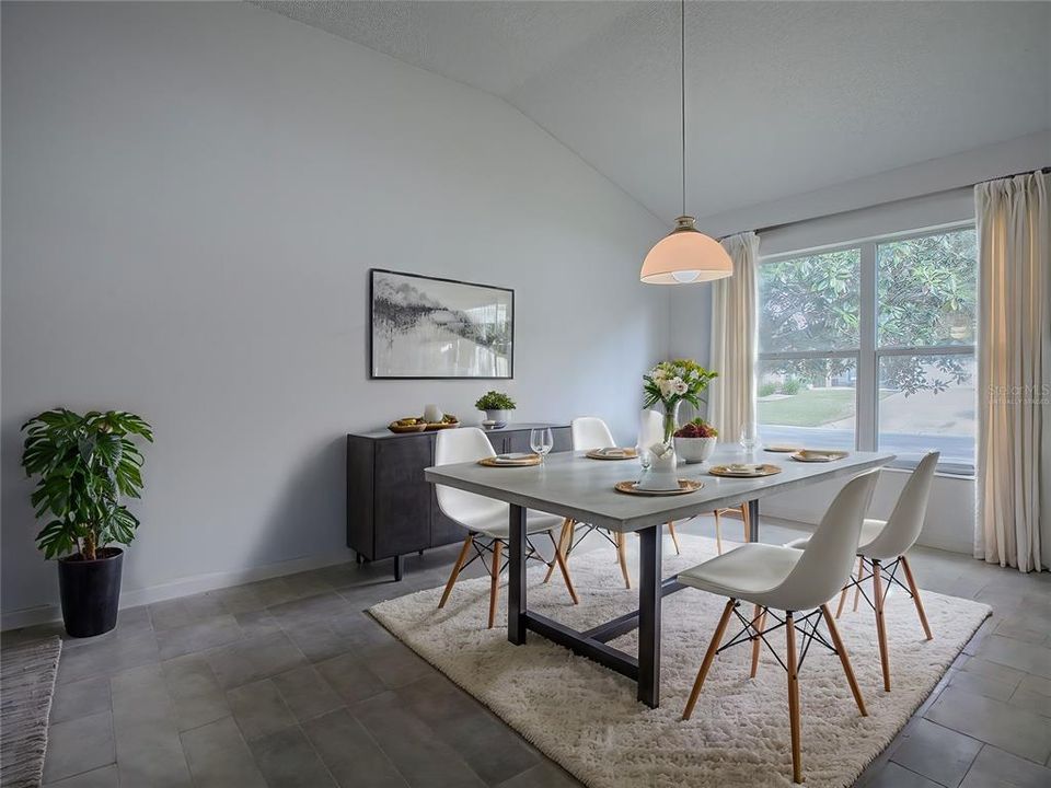 Virtually Staged Dining Room