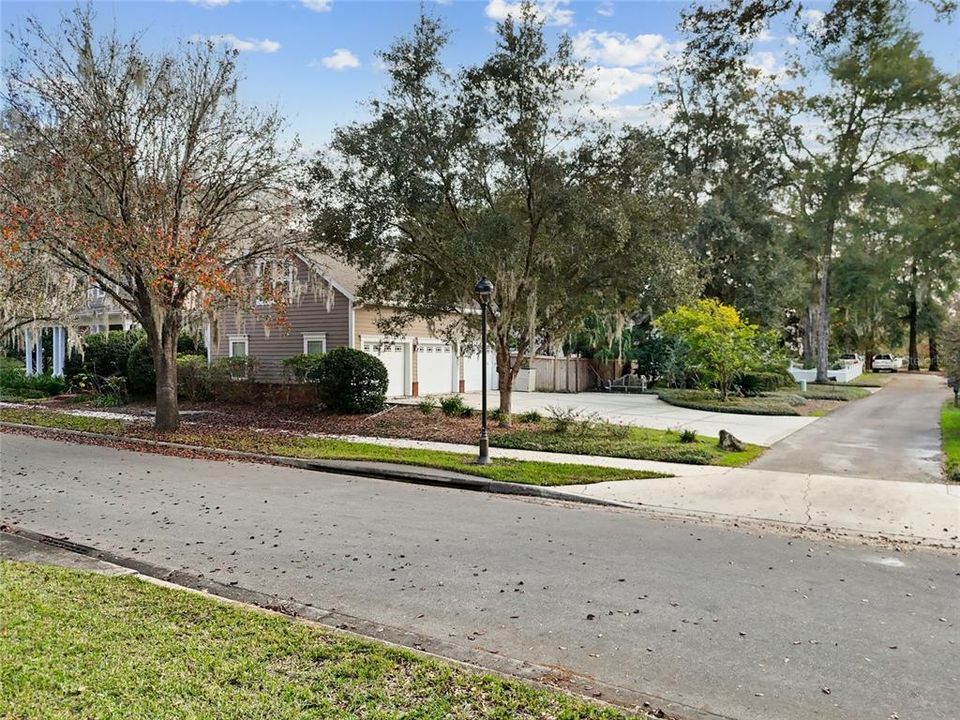 Back entry into driveway/garage