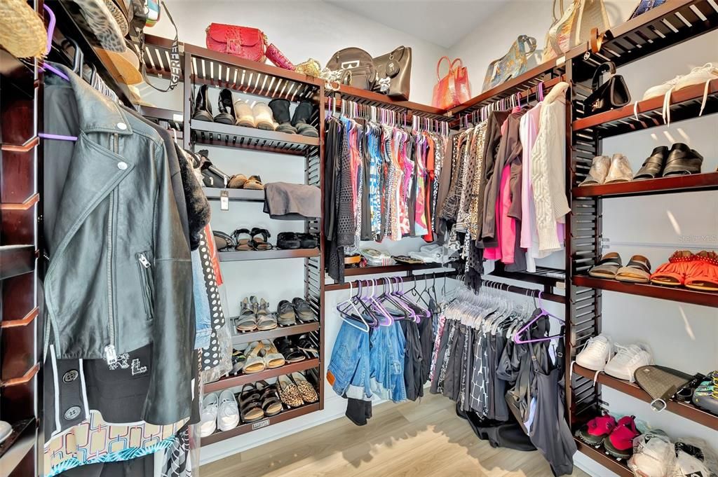 Primary custom closet