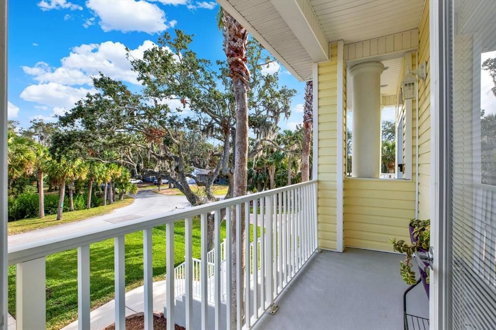 Front facing porch from bedroom number 2