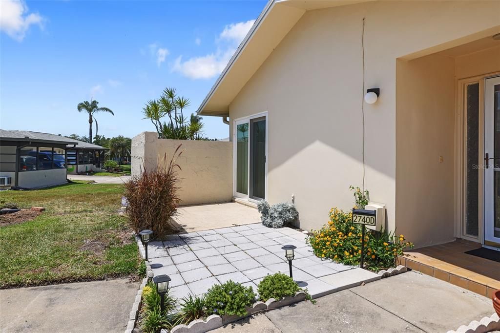 East facing front porch