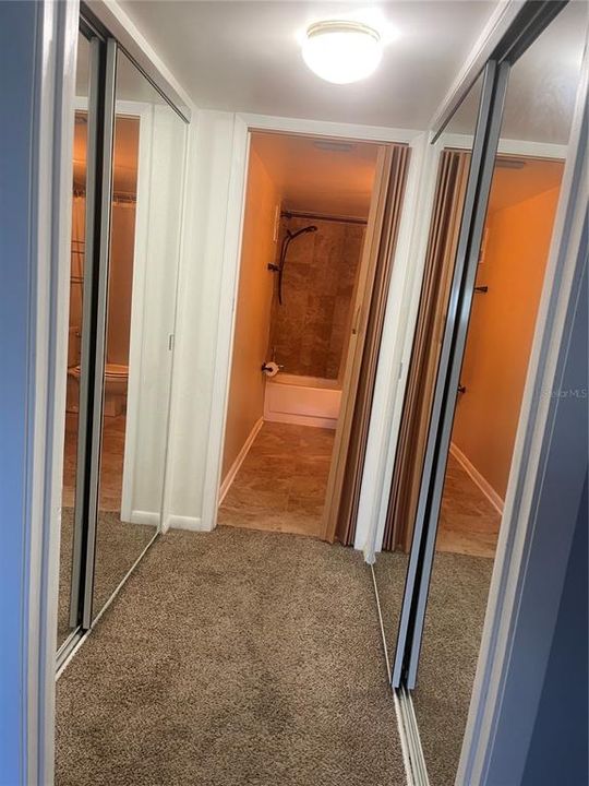 Double master bedroom closets.